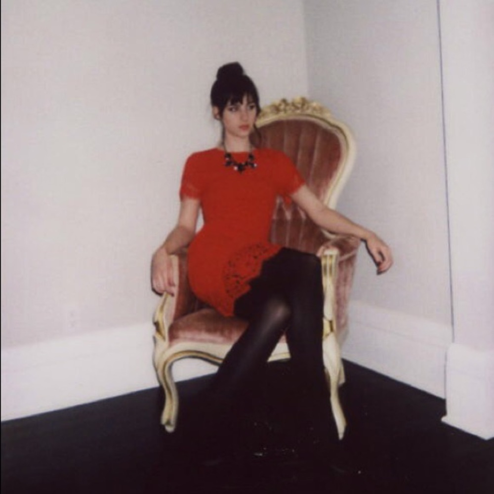 H&M red fitted dress